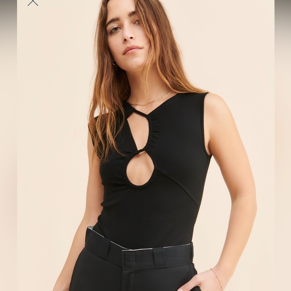 Black Cut Out Bodysuit